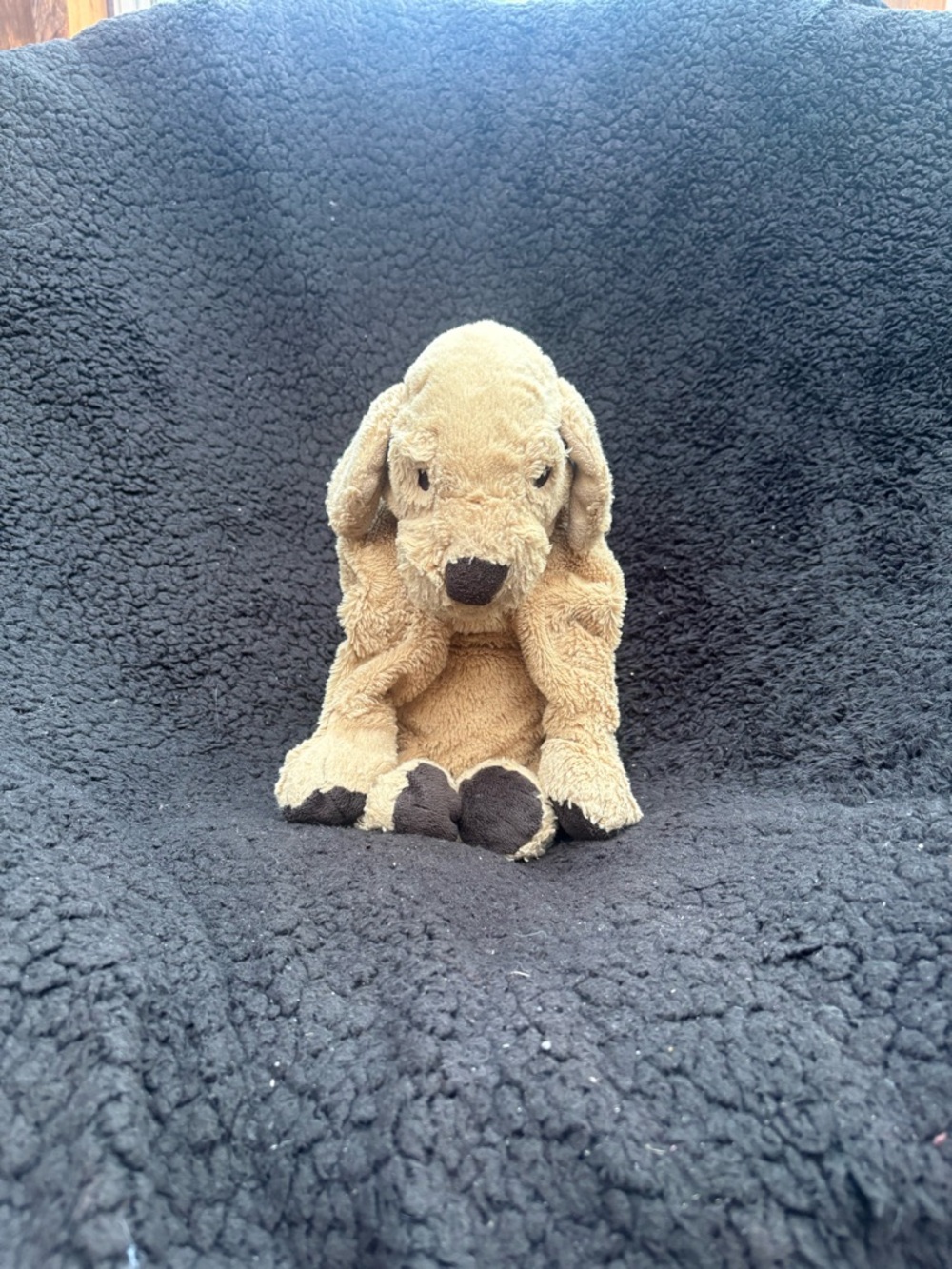 Jellycat Pup Dog Stuffed Animal Plush Toy Cream Brown 16" Soft Huggable Gift